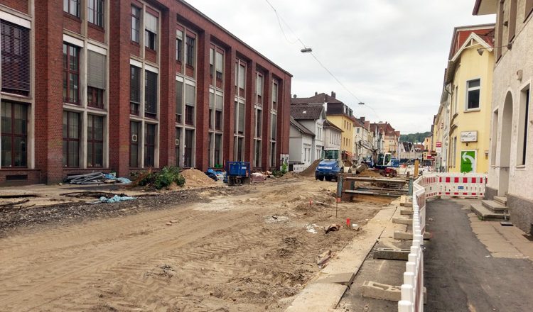 Bielefeld, Umgestaltung August-Bebel-Str./ Oelmühlenstr.