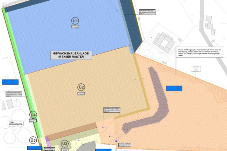 Straelen, Errichtung einer Gewächshausanlage